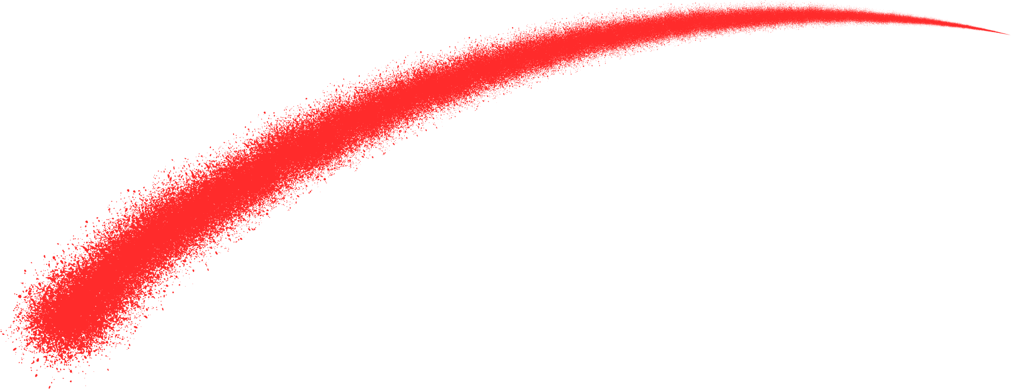 スプレーで描かれた赤い線