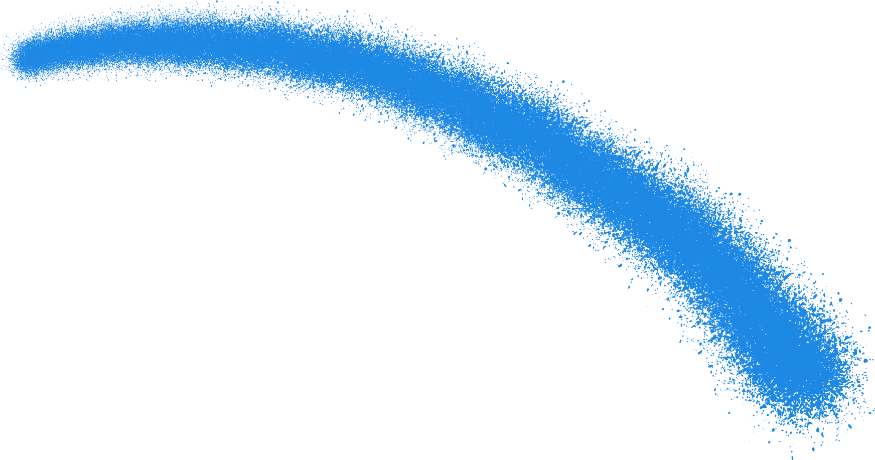 スプレーで書かれた青の線