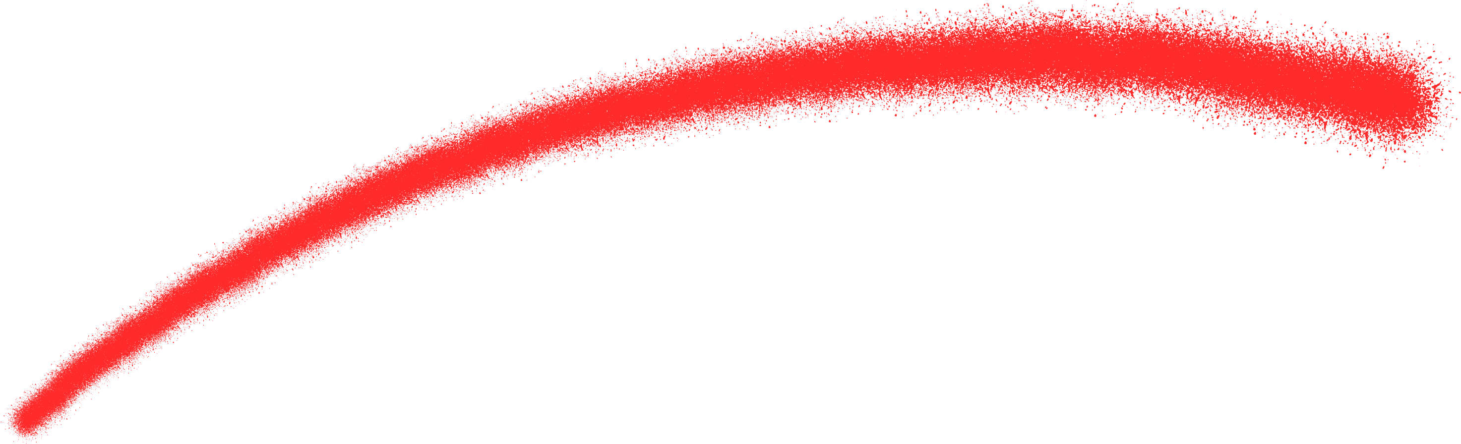 スプレーで描かれた青い線