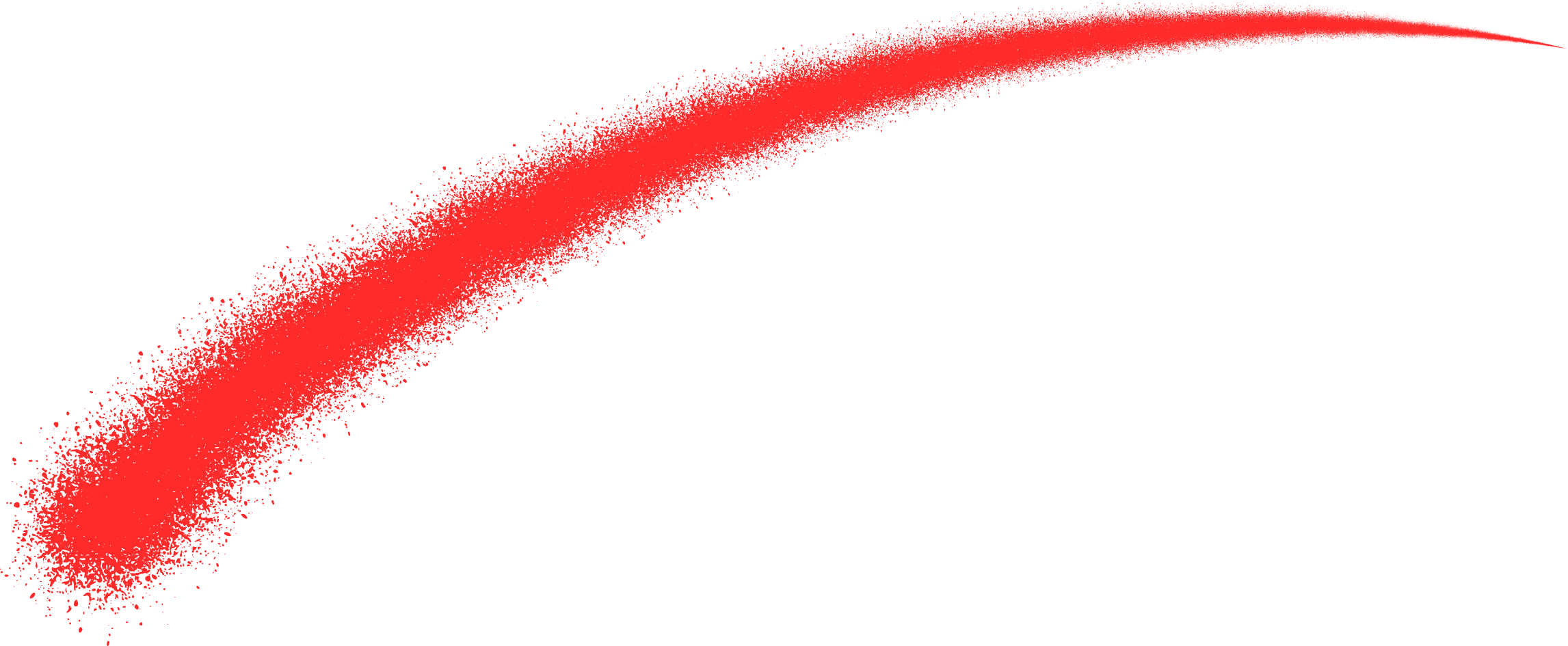 スプレーで描かれた赤い線